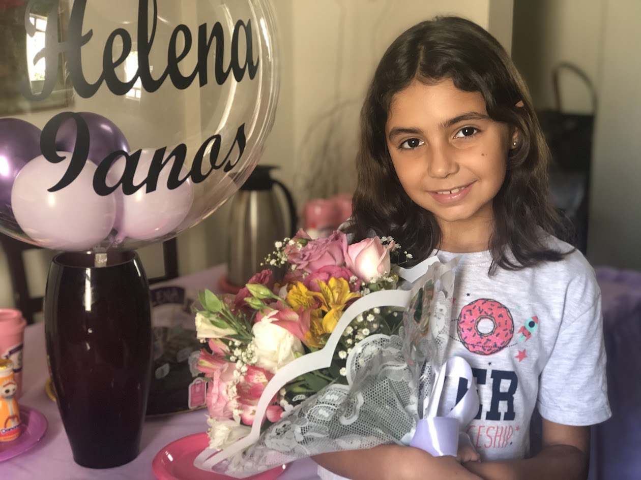 Helena aos 9 anos